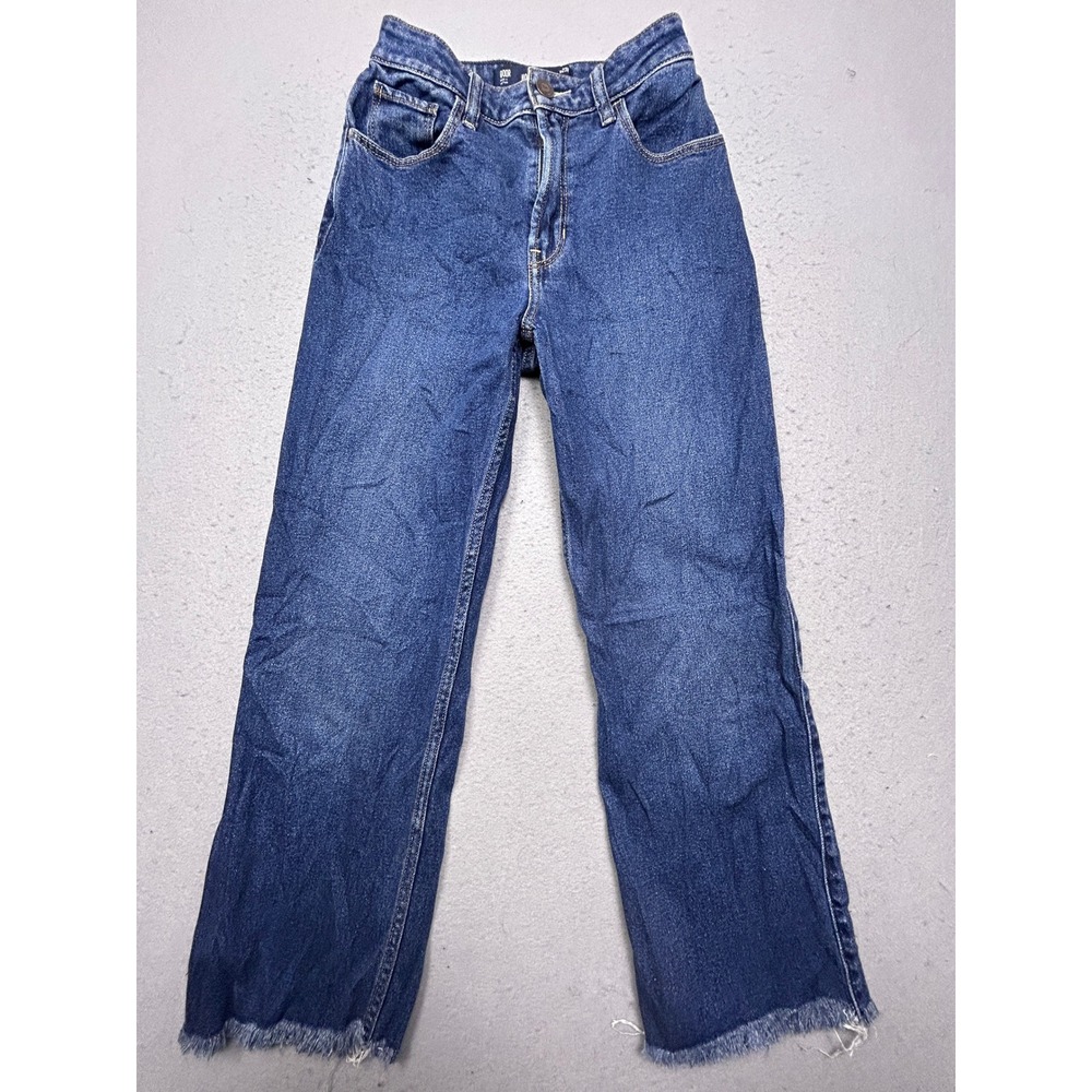 Hollister Ultra High-Rise Dad Jeans Vintage Stretch Blue W23R 000R W23 Womens